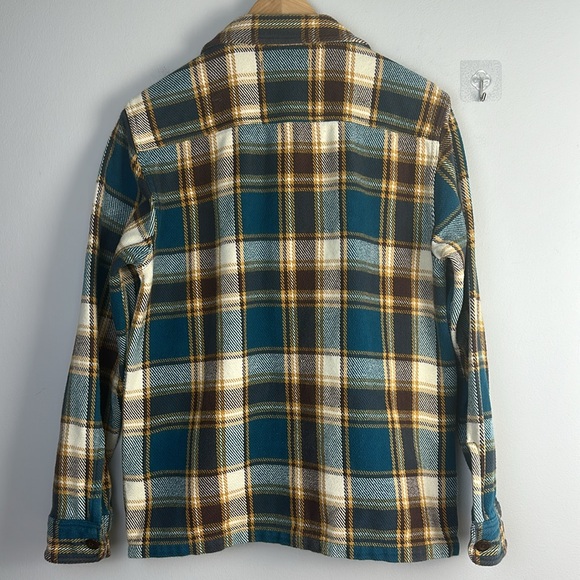 Outerknown Yellow and Blue Plaid Shirt - Picture 9 of 16